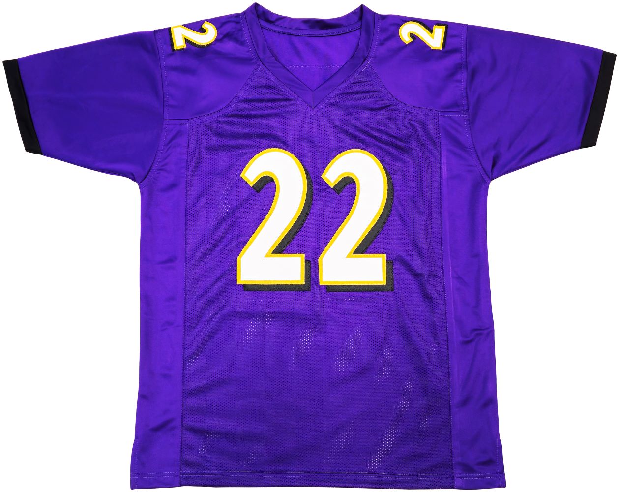 Derrick Henry Baltimore Signed Purple Football Jersey BAS ITP