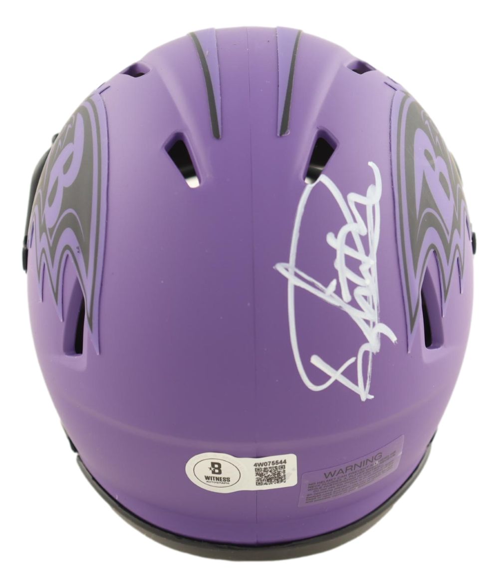 Derrick Henry Signed Baltimore Ravens Rave Mini Speed Helmet BAS