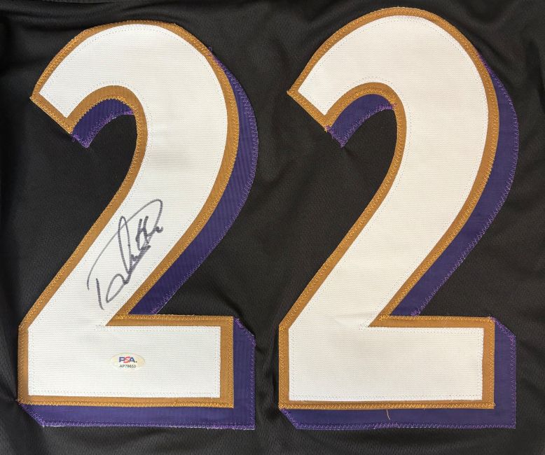 Derrick Henry Baltimore Signed Black Pro-Cut Football Jersey PSA/DNA