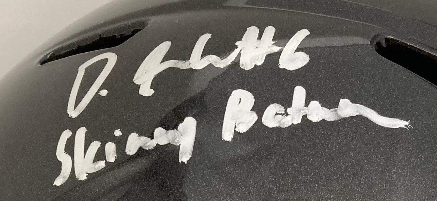 Devonta Smith Signed Eagles FS Alt Speed Replica Helmet Skinny Batman Fanatics