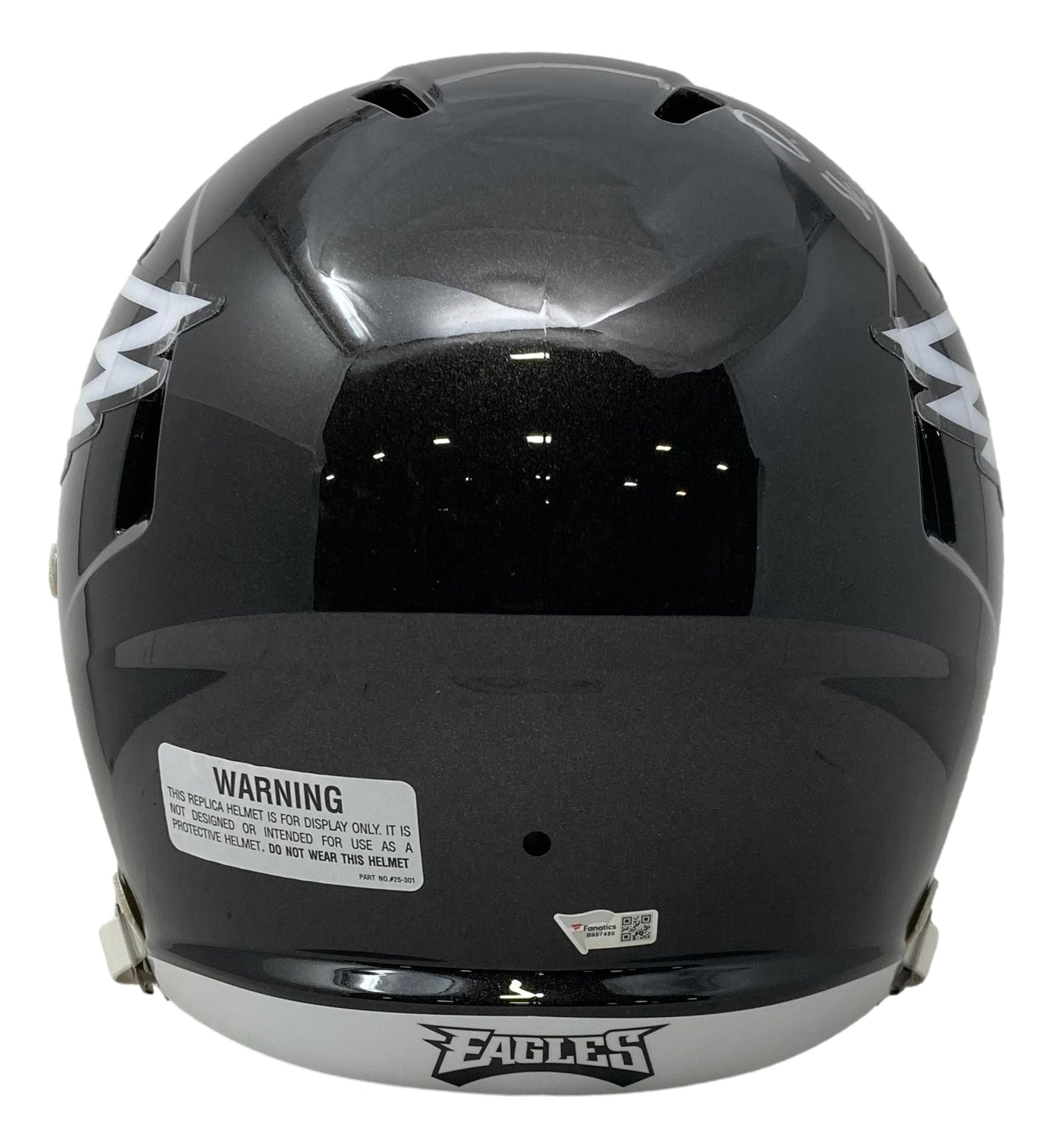 Devonta Smith Signed Eagles FS Alt Speed Replica Helmet Skinny Batman Fanatics