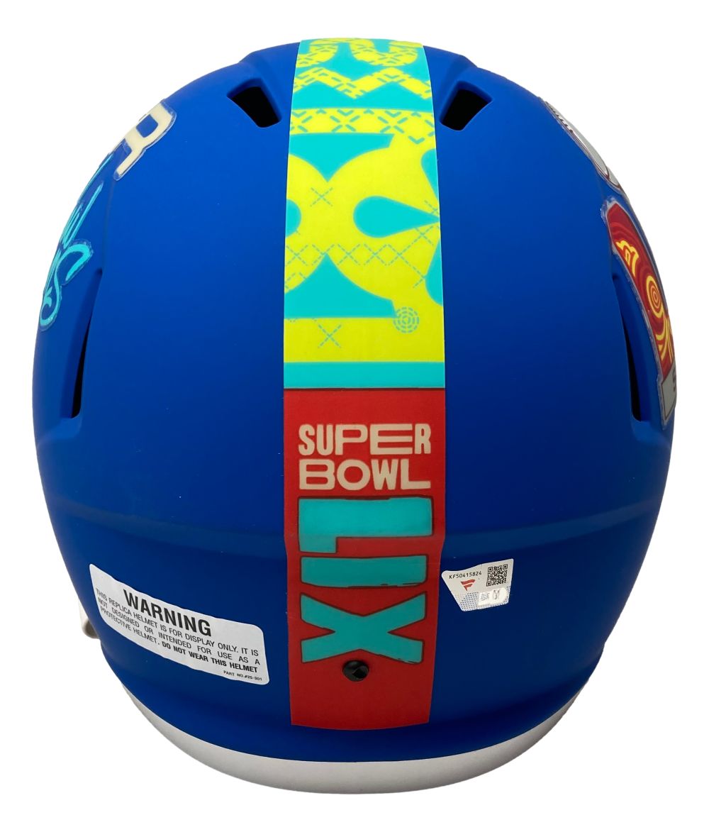 Devonta Smith Signed Eagles Super Bowl 59 Event FS Replica Speed Helmet Fanatics