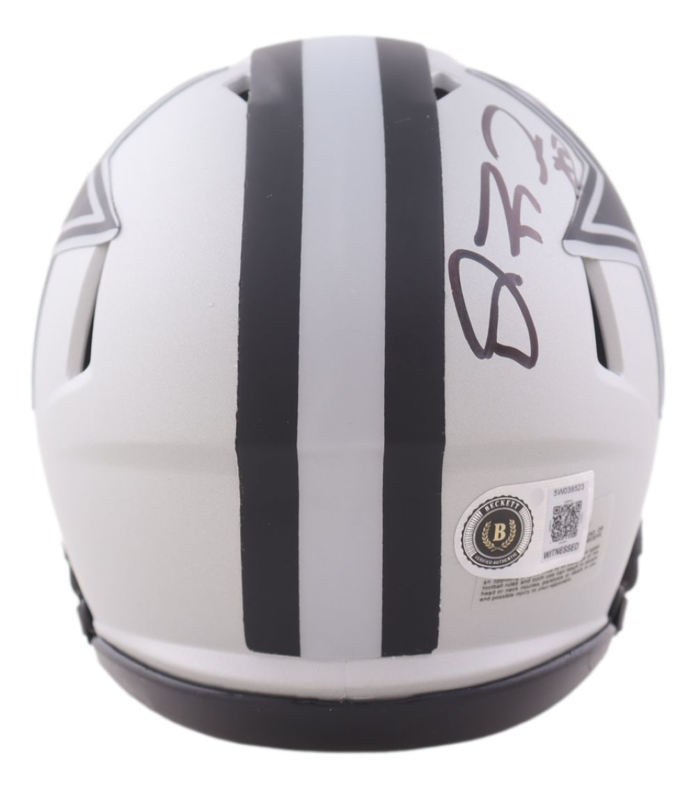 Dez Bryant Signed Dallas Cowboys Rave Mini Speed Helmet BAS