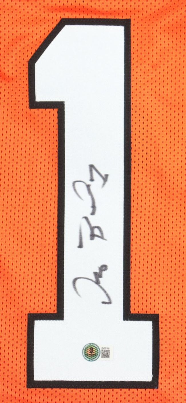 Dez Bryant Oklahoma State Signed Orange Football Jersey BAS