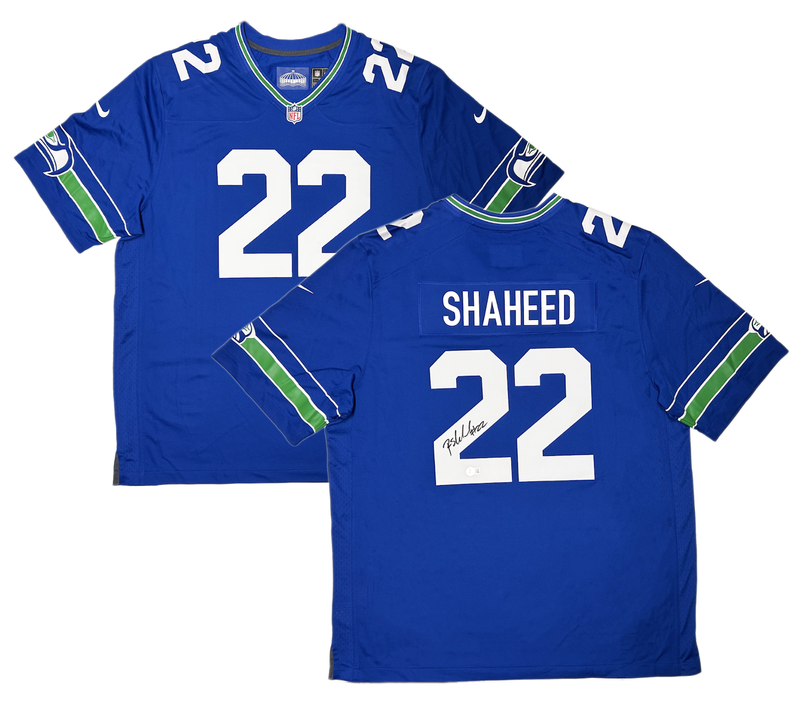 Rashid Shaheed Autographed Seattle Seahawks Royal Blue Alternate Nike Game Jersey Beckett Witnessed