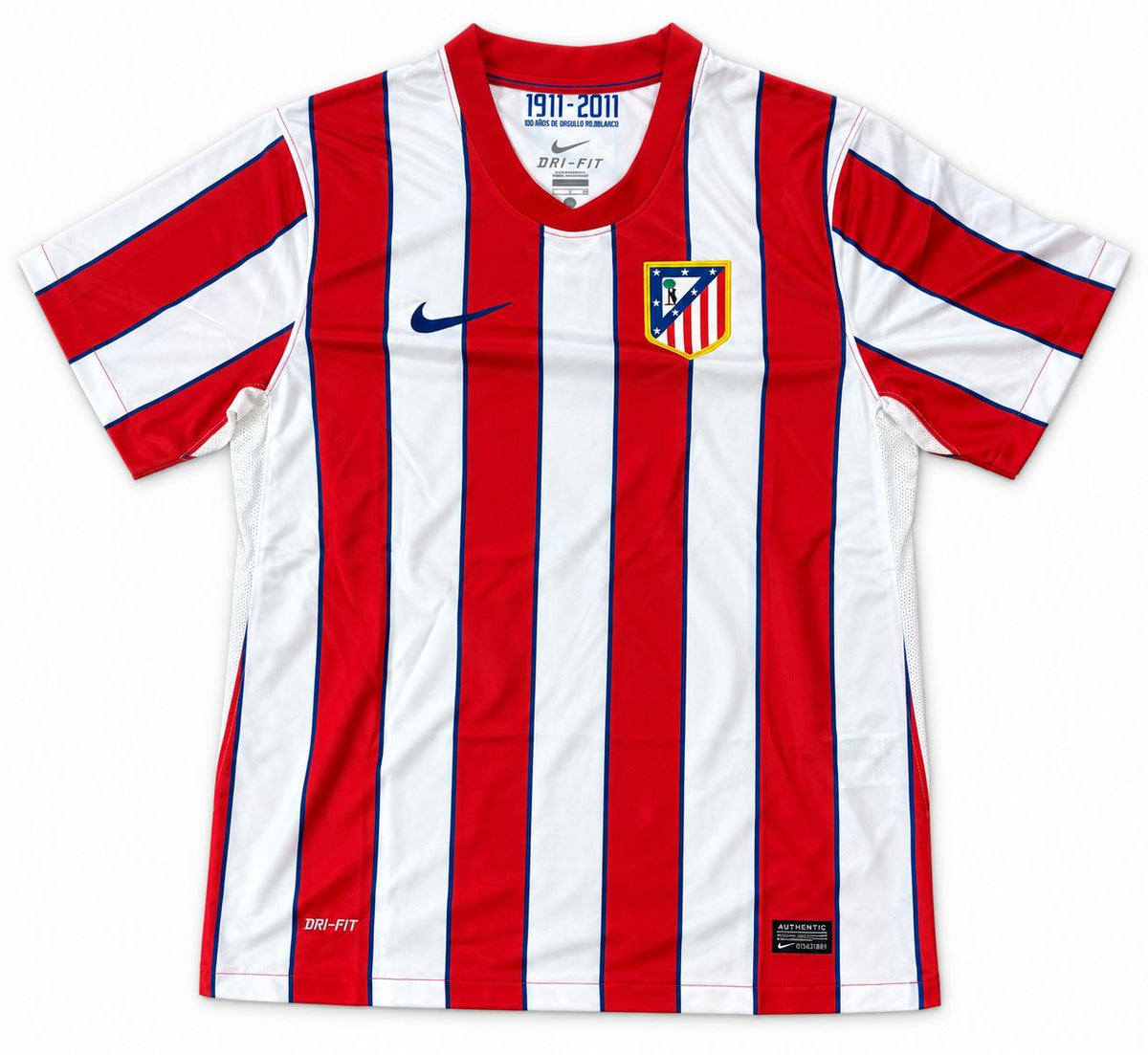Diego Forlan Signed Atletico Madrid Nike Soccer Jersey BAS