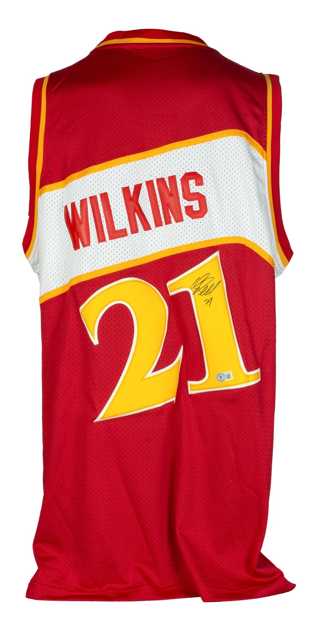 Dominique Wilkins Signed Atlanta Hawks Adidas Hardwood Classics Jersey BAS