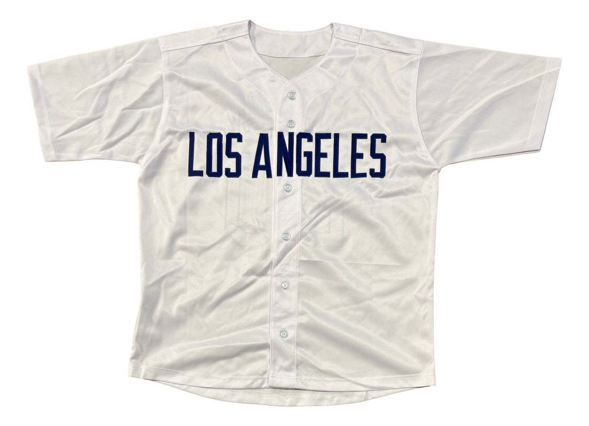 Don Sutton Los Angeles Signed White Baseball Jersey HOF 98 BAS