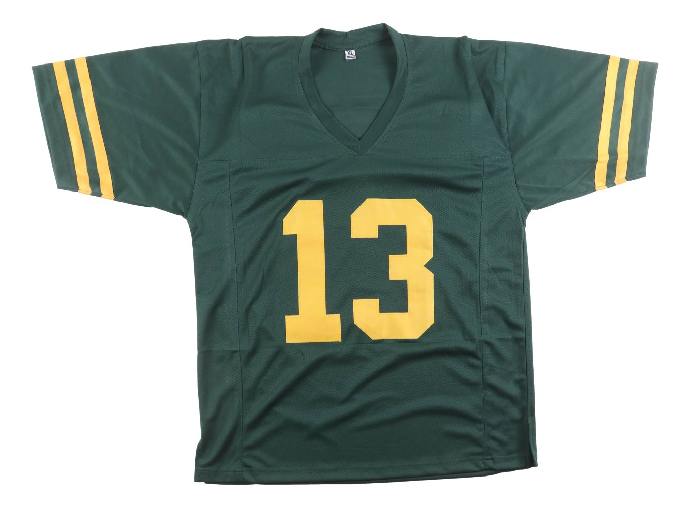 Dontayvion Wicks Green Bay Signed Alternate Green Football Jersey JSA QR Holo