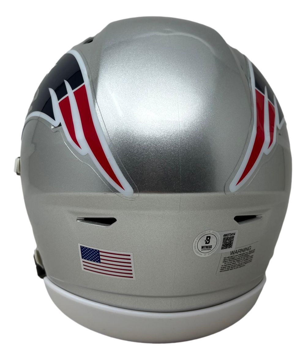 Doug Flutie Signed New England Patriots MIDI SpeedFlex Helmet BAS