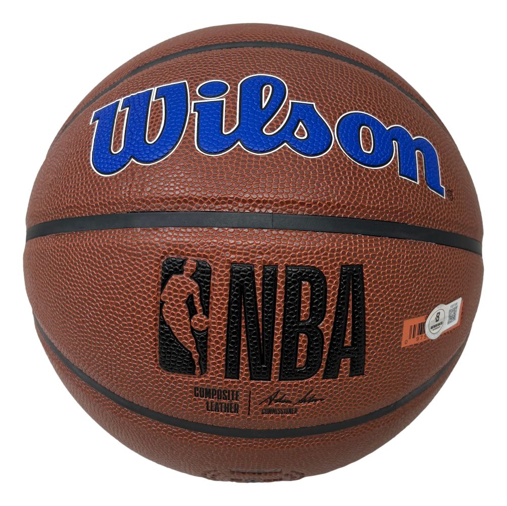 Julius Dr. J Erving Signed Wilson Philadelphia 76ers Logo Basketball BAS