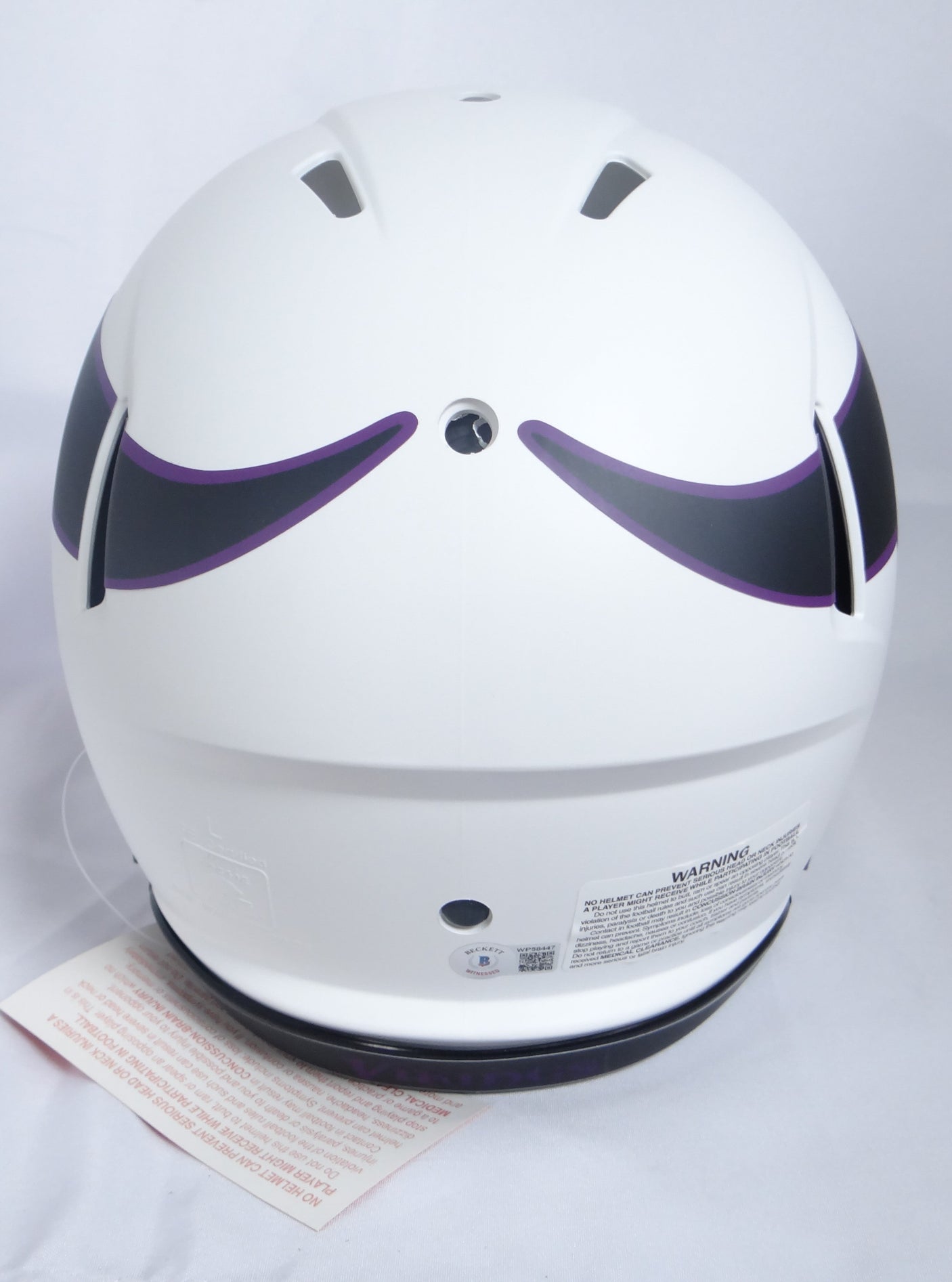 Adrian Peterson Signed Vikings Lunar Speed F/S Authentic Helmet-BAW Holo