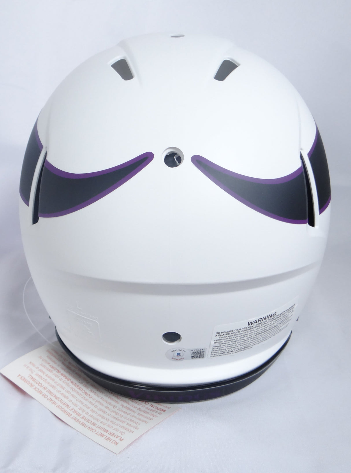 Adrian Peterson Signed Vikings Lunar Speed F/S Authentic Helmet-BAW Holo