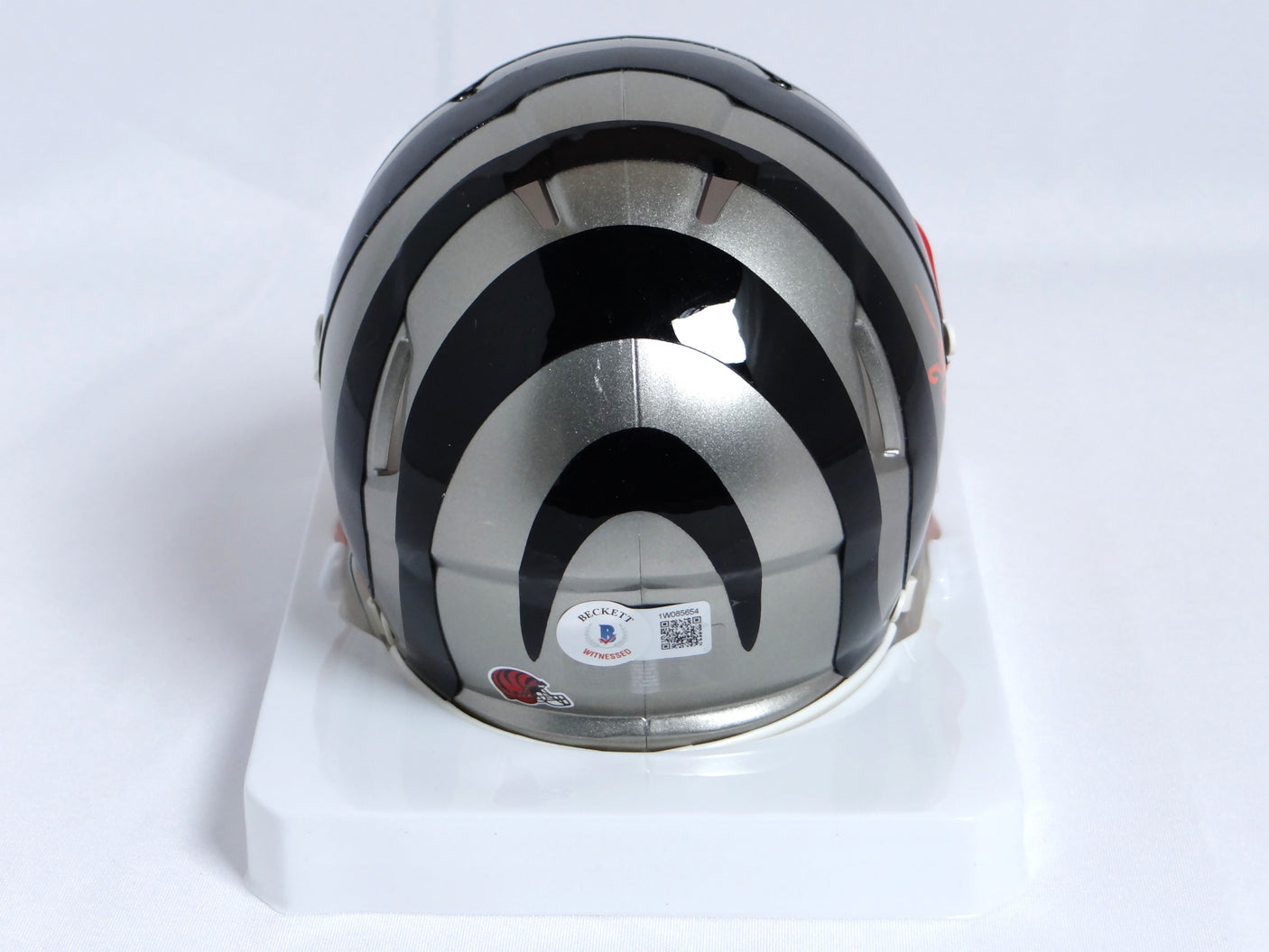 Chad Johnson Autographed Bengals Flash Speed Mini Helmet-Beckett W Holo