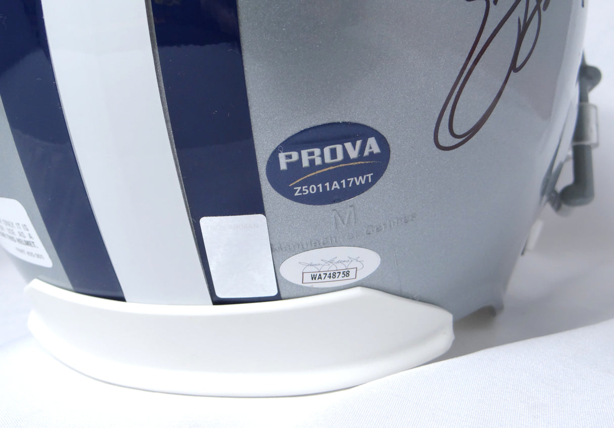 Aikman, E. Smith, Irvin Autographed Cowboys F/S Helmet - JSA-W/Prova Auth