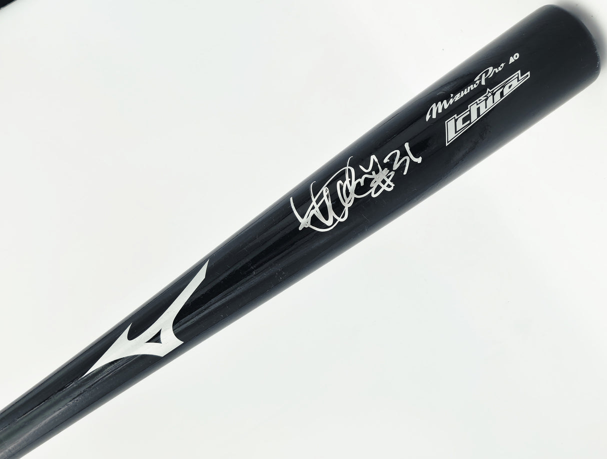 Ichiro Suzuki Autographed Mizuno Game Issued Game Bat 51 AD31 Baseball Bat New York Yankees "#31" Beckett BAS QR #BX67598