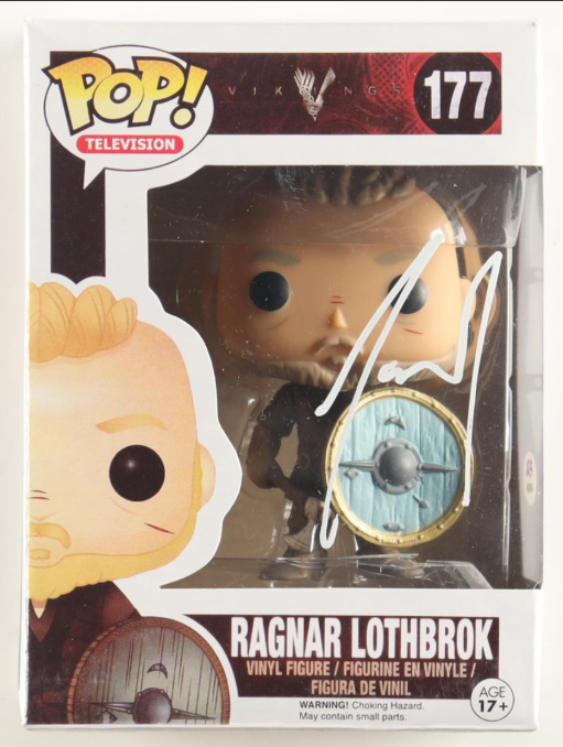 Travis Fimmel Signed "Vikings" #177 Ragnar Lothbrok Funko Pop - PSA
