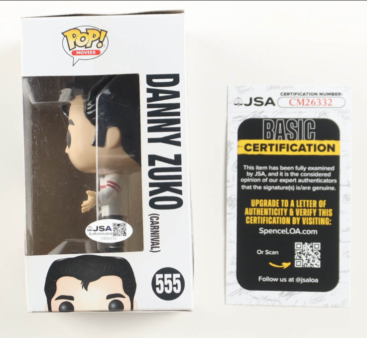 John Travolta Signed "Grease" #555 Danny Zuko (Carnival) Funko Pop! - JSA