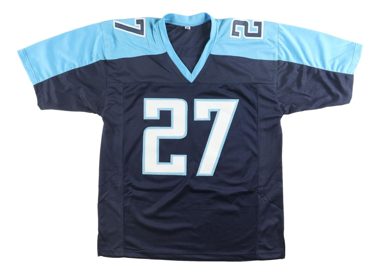 Eddie George Tennessee Signed Navy Blue Football Jersey BAS