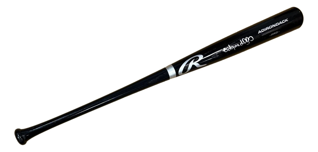 Edgardo Alfonzo New York Mets Signed Black Rawlings Pro Bat JSA QR
