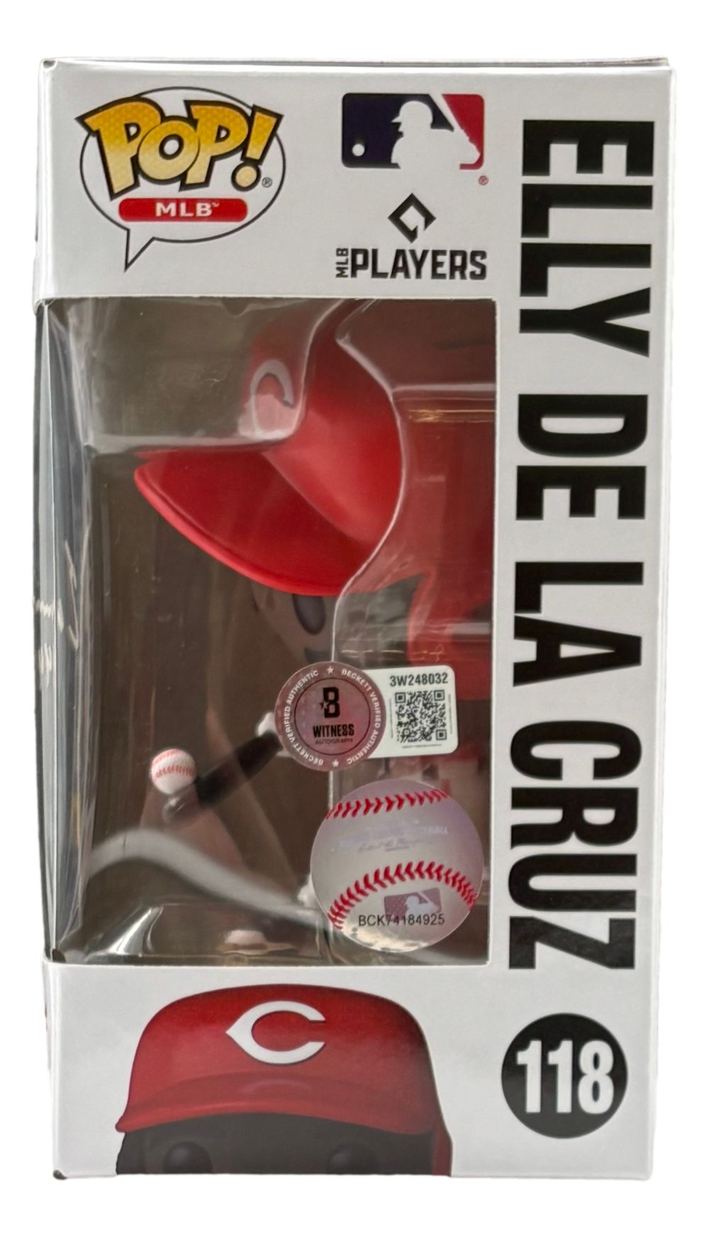 Elly De La Cruz Signed Cincinnati Reds Funko Pop #118 BAS