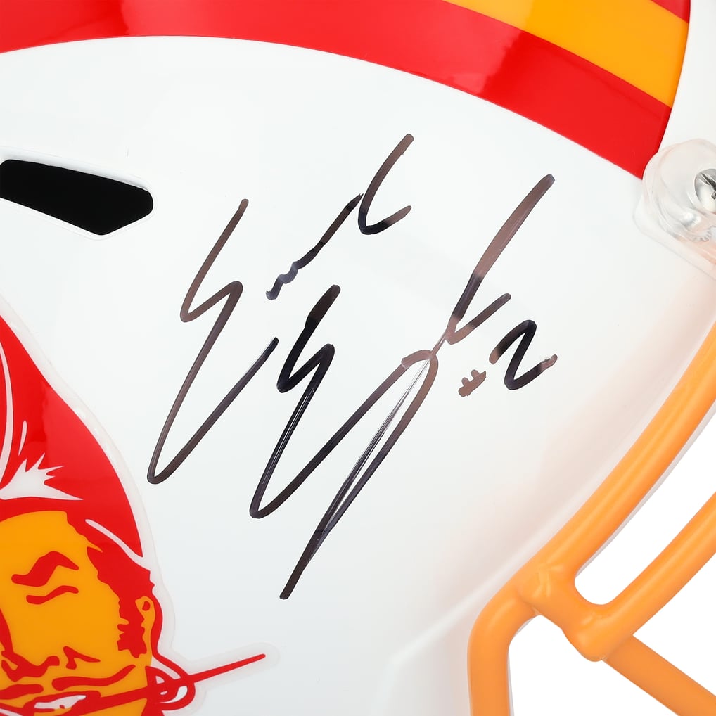 Emeka Egbuka Autographed Tampa Bay Buccaneers 1976-96 Throwback Speed Full Size Helmet Fanatics