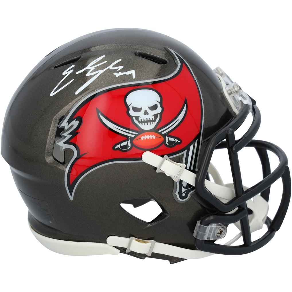 Emeka Egbuka Autographed Tampa Bay Buccaneers Speed Mini Helmet Fanatics