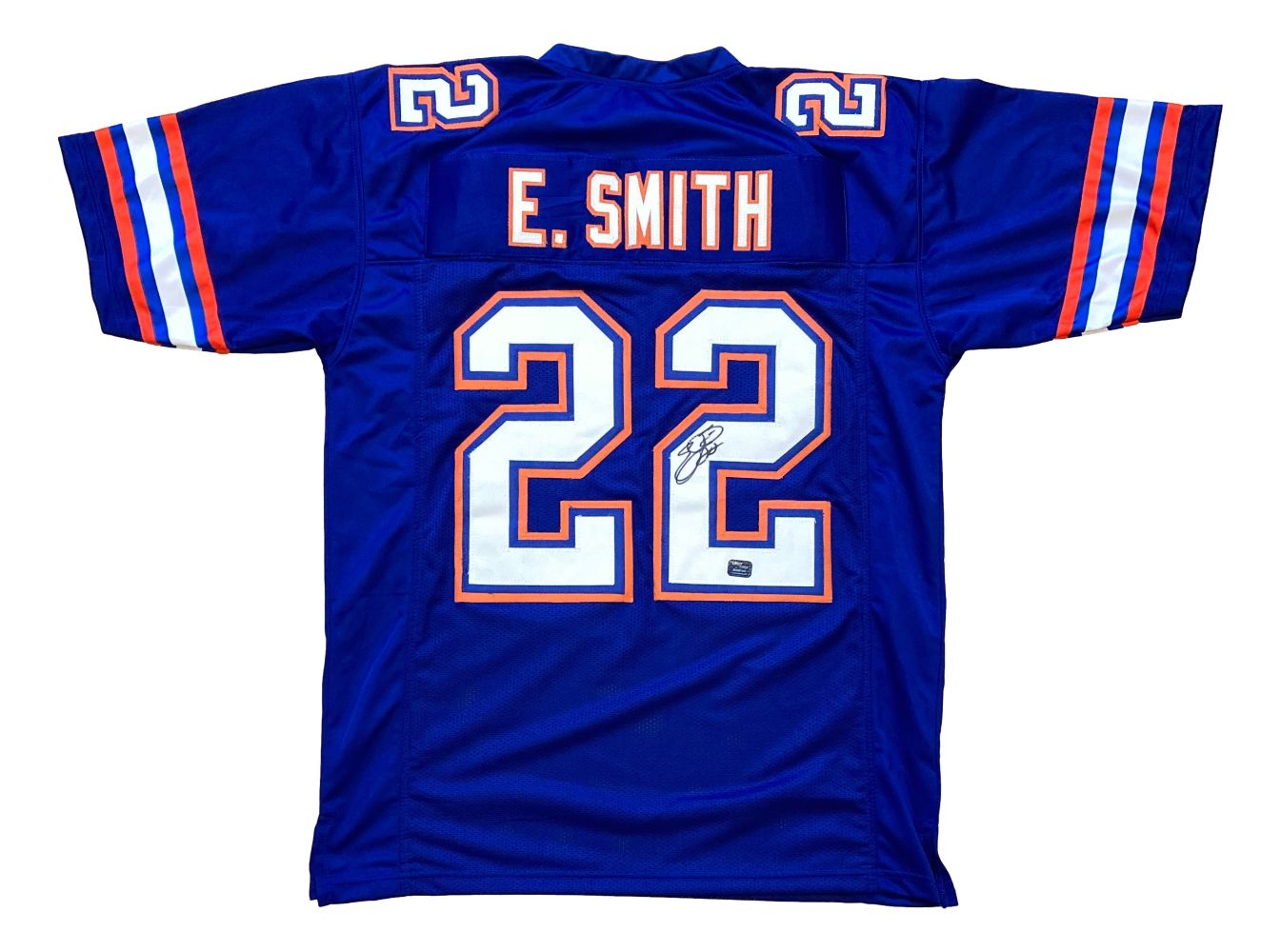 Emmitt Smith Florida Signed Blue Football Jersey Prova Hologram