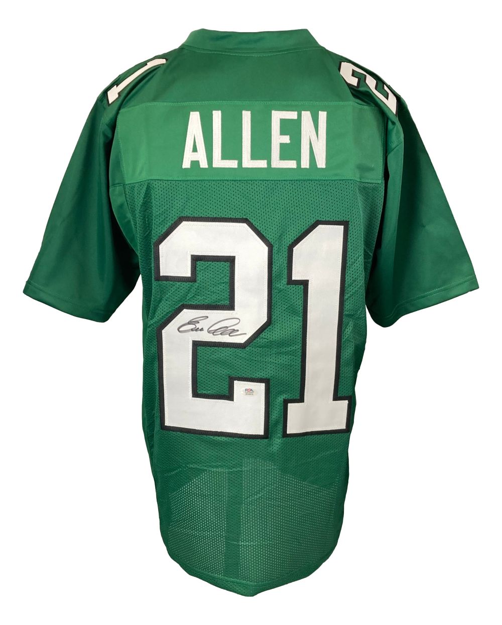 Eric Allen Philadelphia Signed Green Football Jersey PSA/DNA