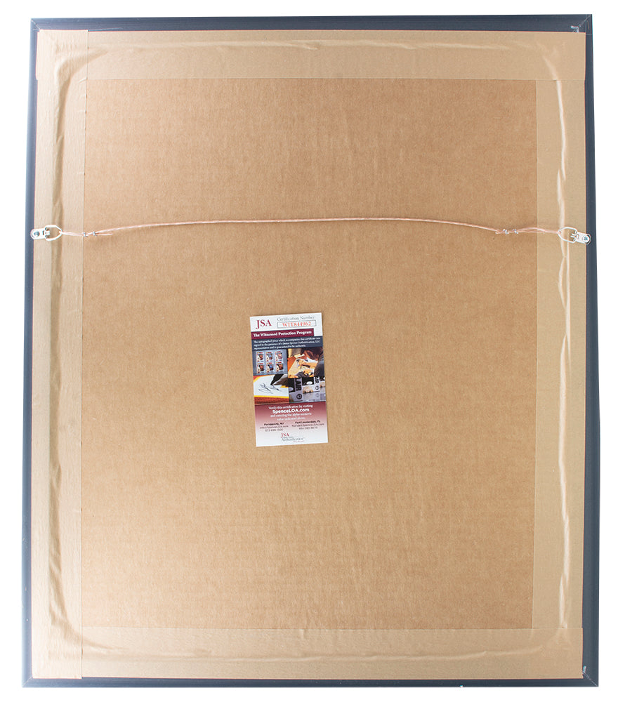 Eric Lindros Signed Framed Flyers 16x20 Fight Photo JSA ITP