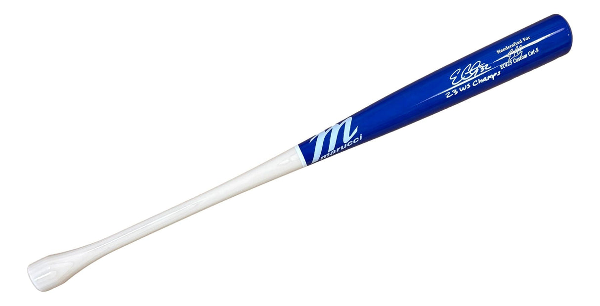 Evan Carter Texas Rangers Signed Marucci EC423 Model Bat 23 WS Champs BAS