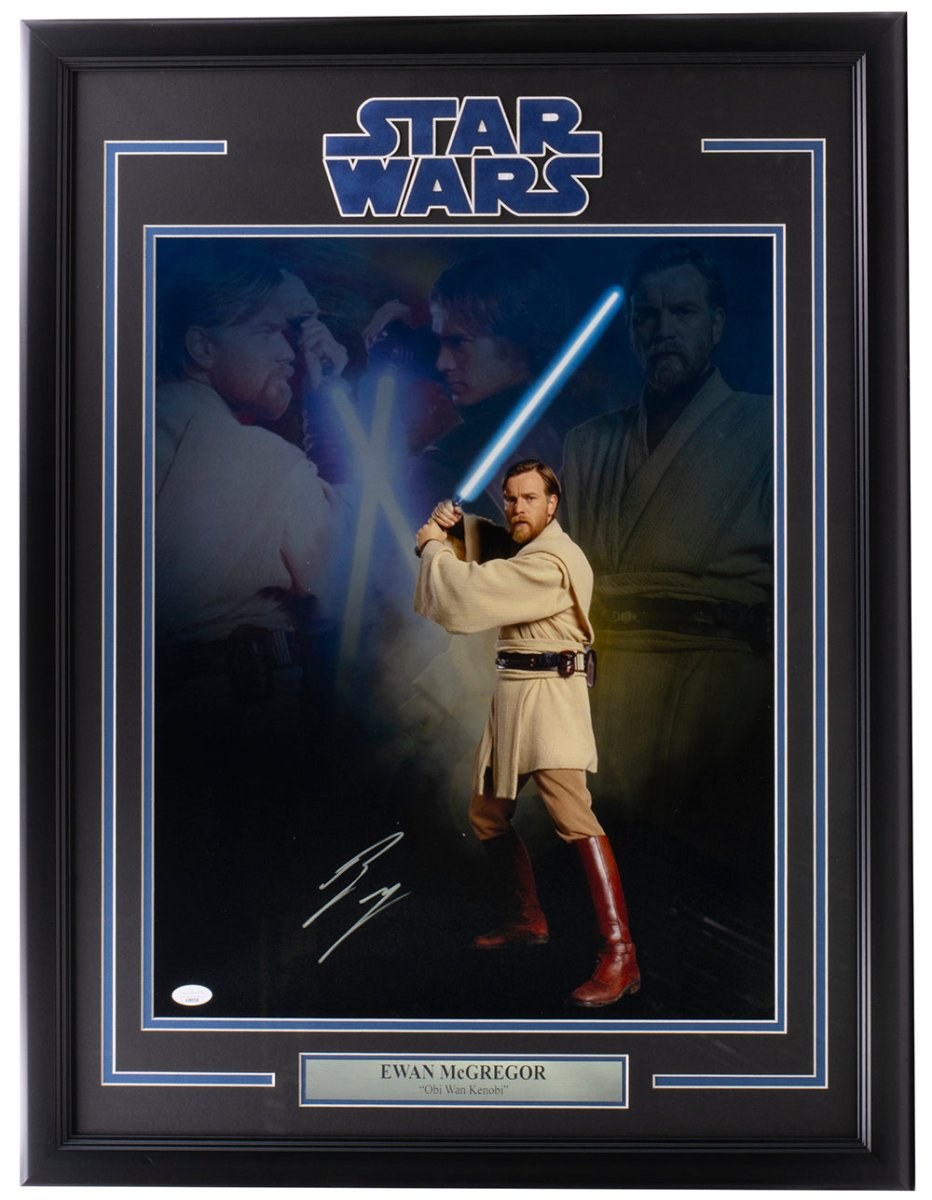 Ewan McGregor Signed Framed 16x20 Star Wars Revenge of The Sith Photo JSA - Sports Integrity