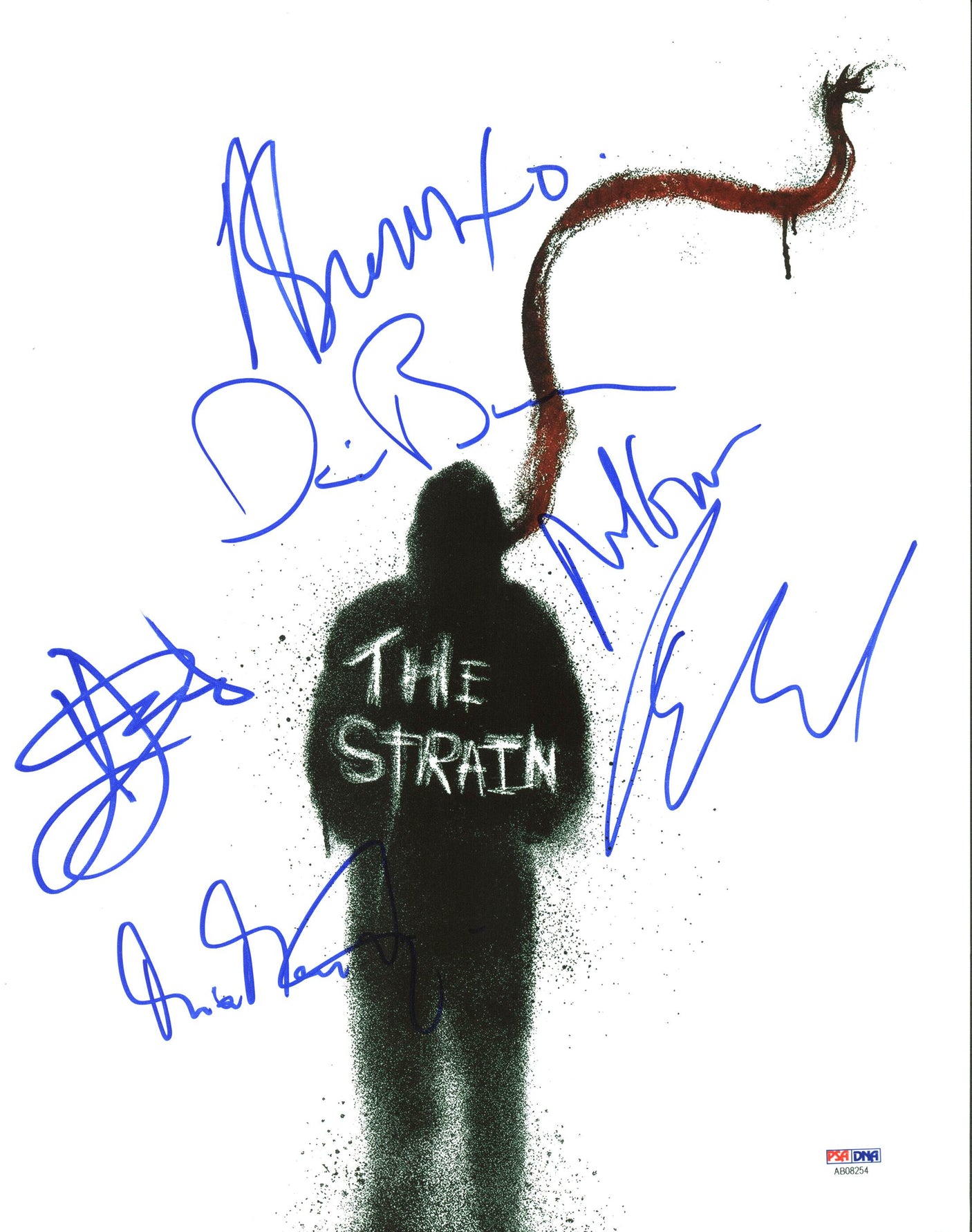 The Strain (Mia Maestro David Bradley +4) Signed 11X14 Photo PSA/DNA #AB08254