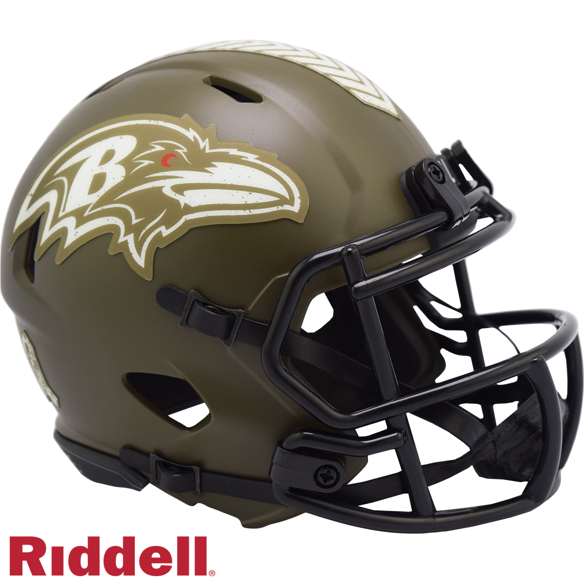 Baltimore Ravens 2022 Salute to Service Riddell Speed Mini Helmet