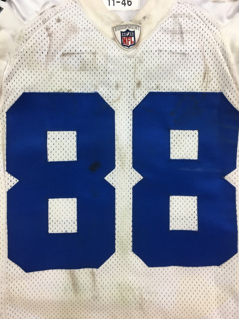 Cowboys Dez Bryant Game Worn White Reebok Road Jersey 12/4/2011 Photo Matched