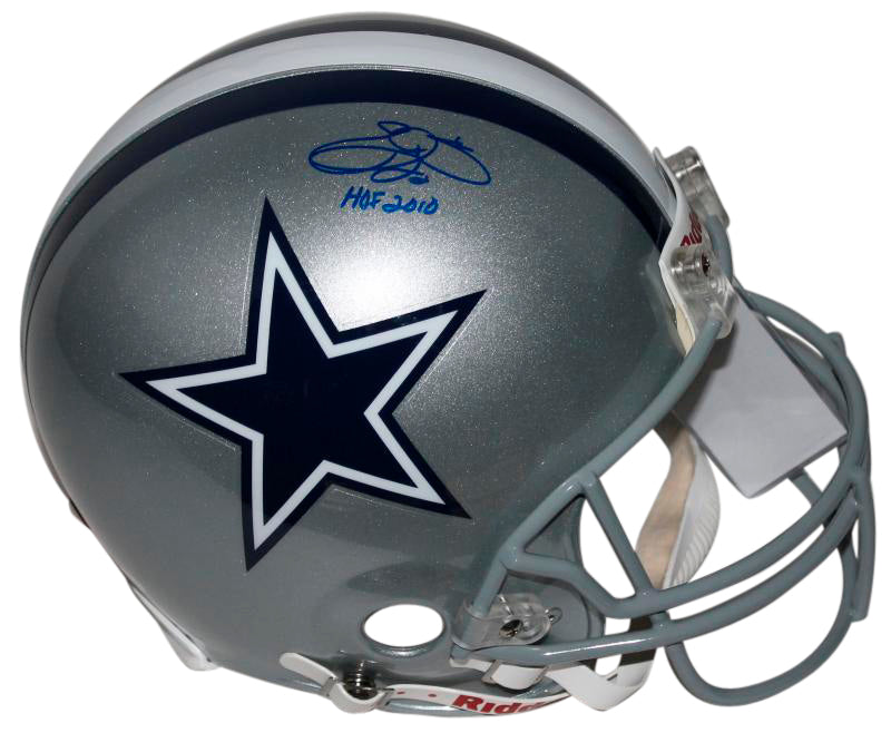 Cowboys Emmitt Smith 'HOF 2010' Signed Authentic Full Size Helmet PSA/DNA