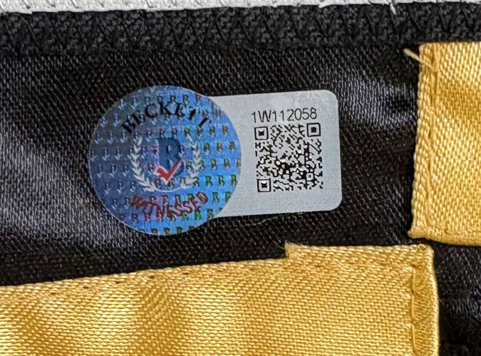 Floyd Mayweather Jr Signed Black Hublot Boxing Trunks 50-0 Inscribed BAS