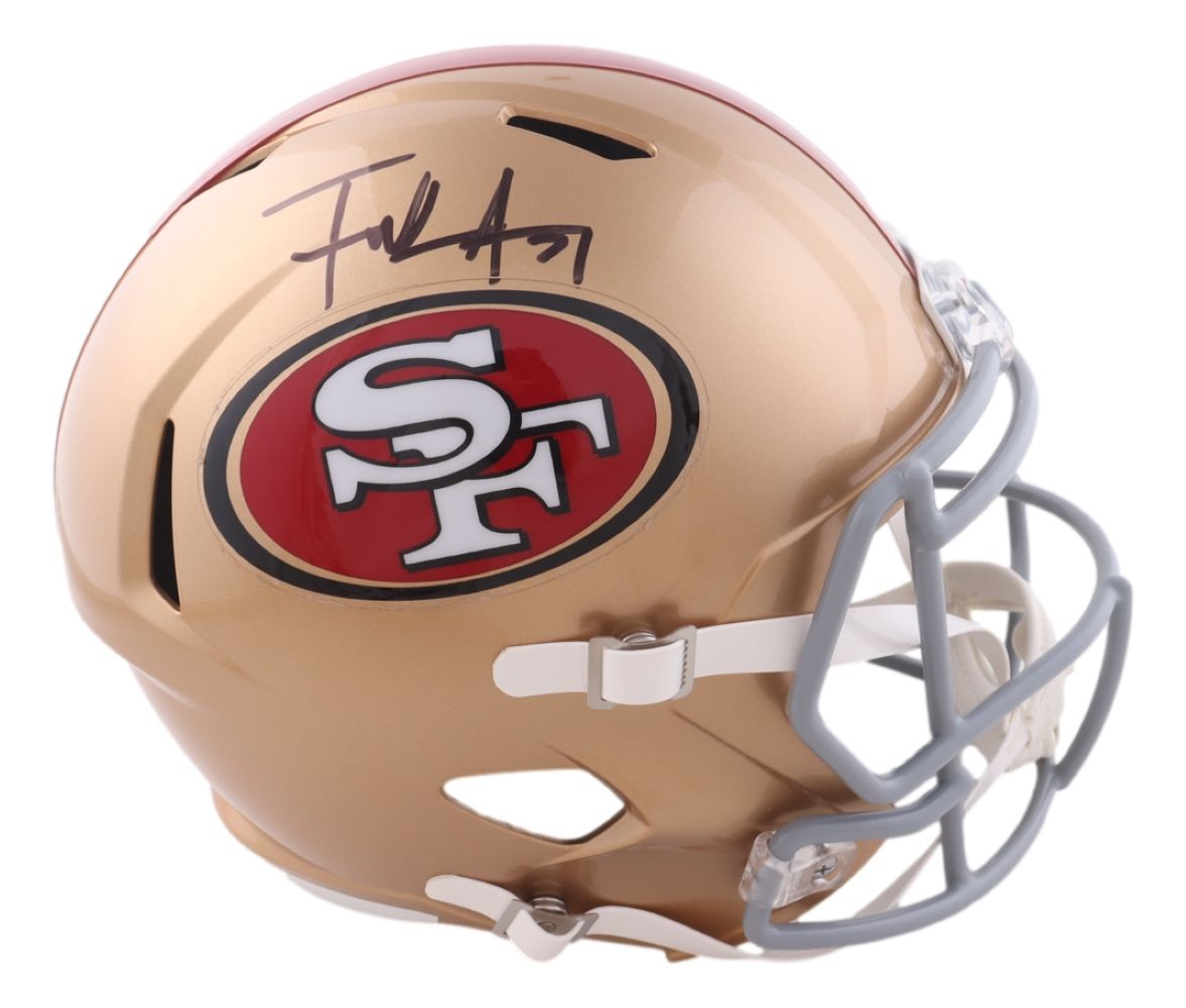 Frank Gore Signed San Francisco 49ers Full Size Replica Speed Helmet JSA QR