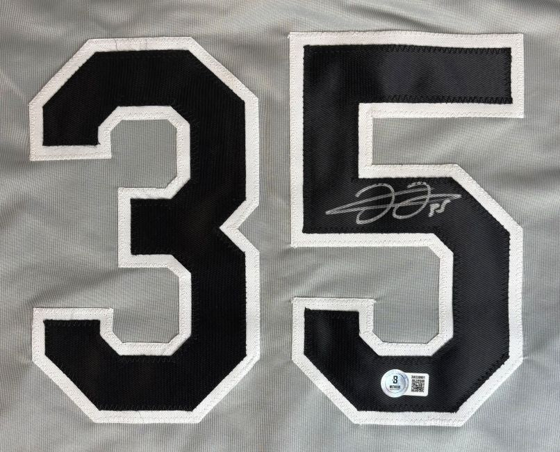 Frank Thomas Chicago Signed Gray Baseball Jersey BAS