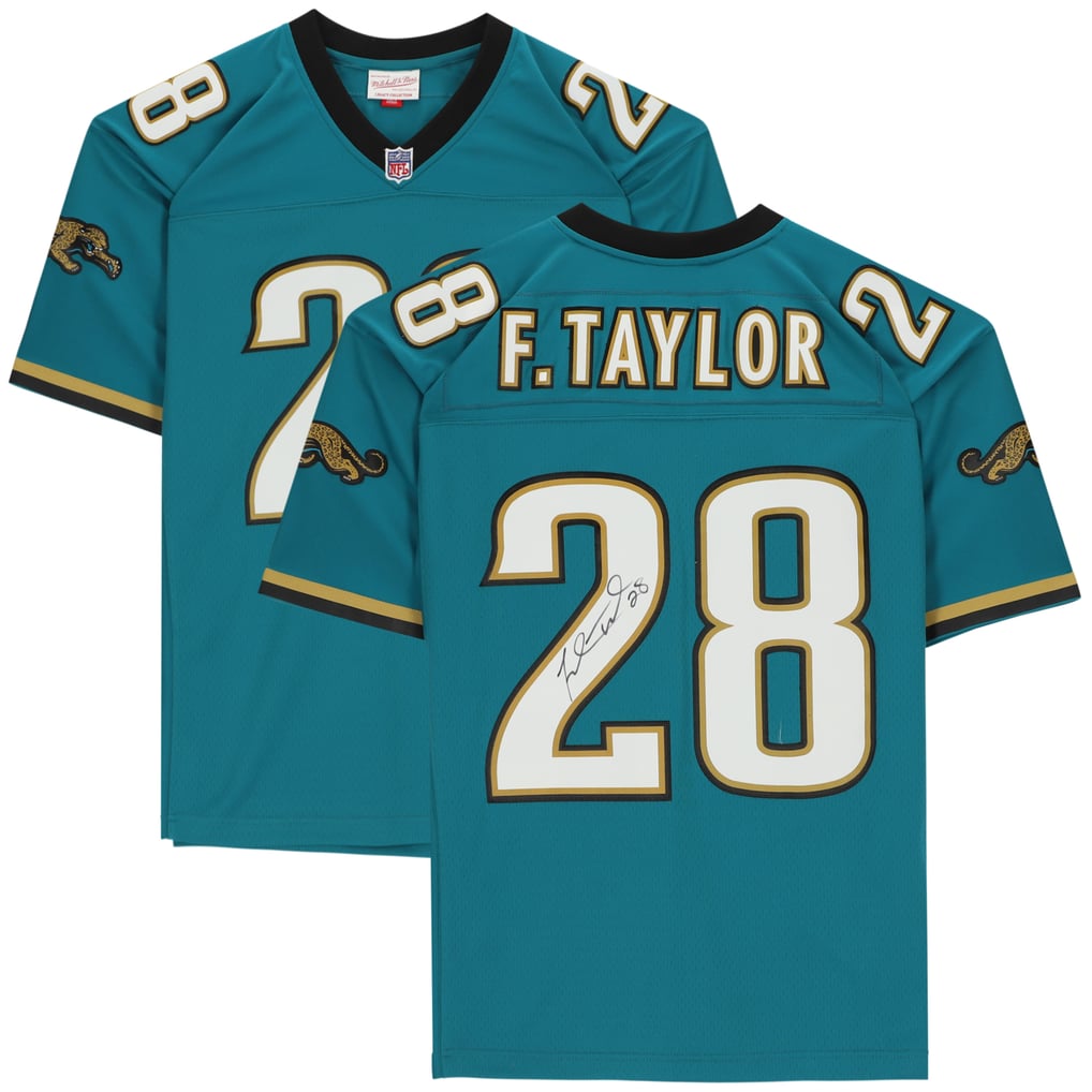 Fred Taylor Authentic Jacksonville Jaguars Autographed Teal Mitchell & Ness 1998 Legacy Jersey Fanatics