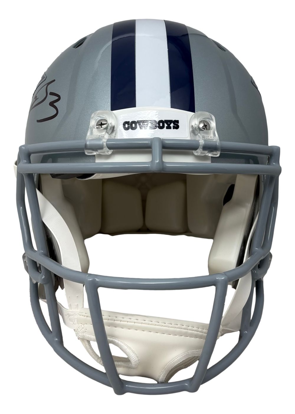 George Pickens Signed Dallas Cowboys Full Size Authentic Speed Helmet JSA QR
