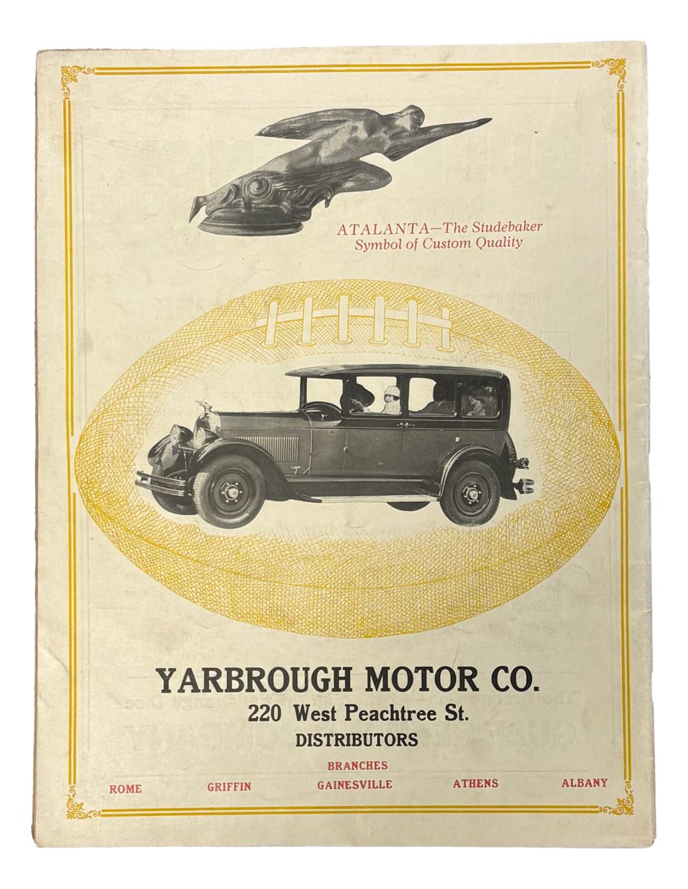 Georgia Tech Yellow Jackets 1926 Football Yearbook Program Owen Poole Cover