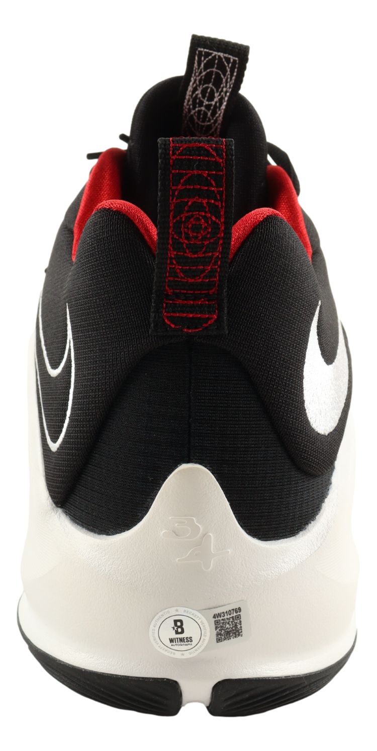 Giannis Antetokounmpo Bucks Signed Right Nike Zoom Freak 3 Bred Shoe BAS