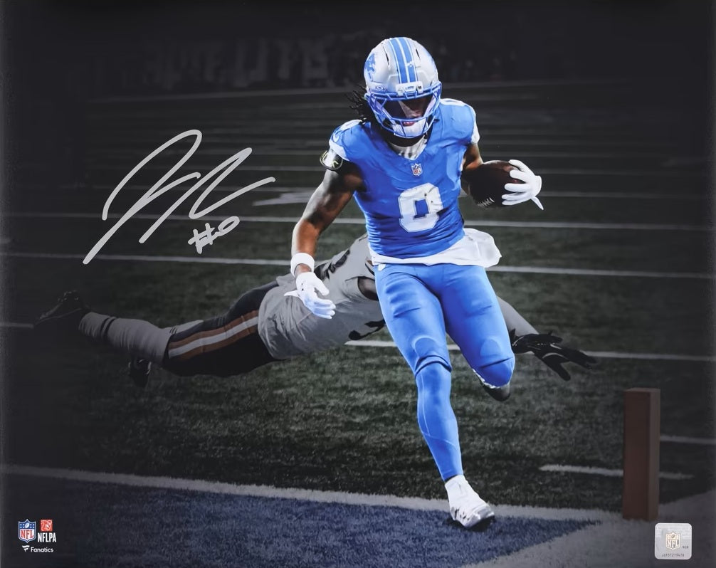 Jahmyr Gibbs Signed 16x20 Detroit Lions Photo Fanatics