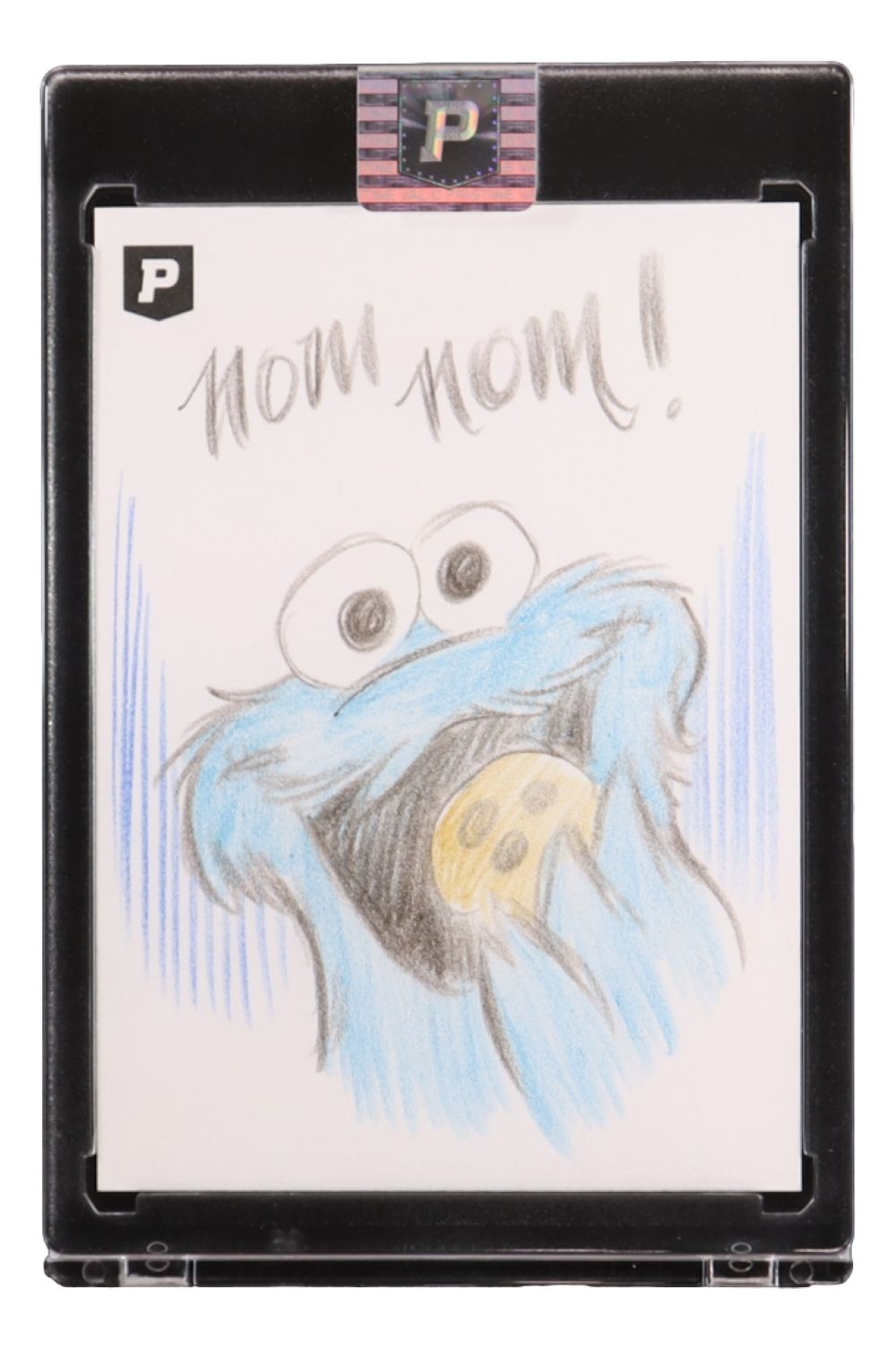 Cookie Monster Original 1/1 Sketch Card Signed by Artist Guy Gilchrist