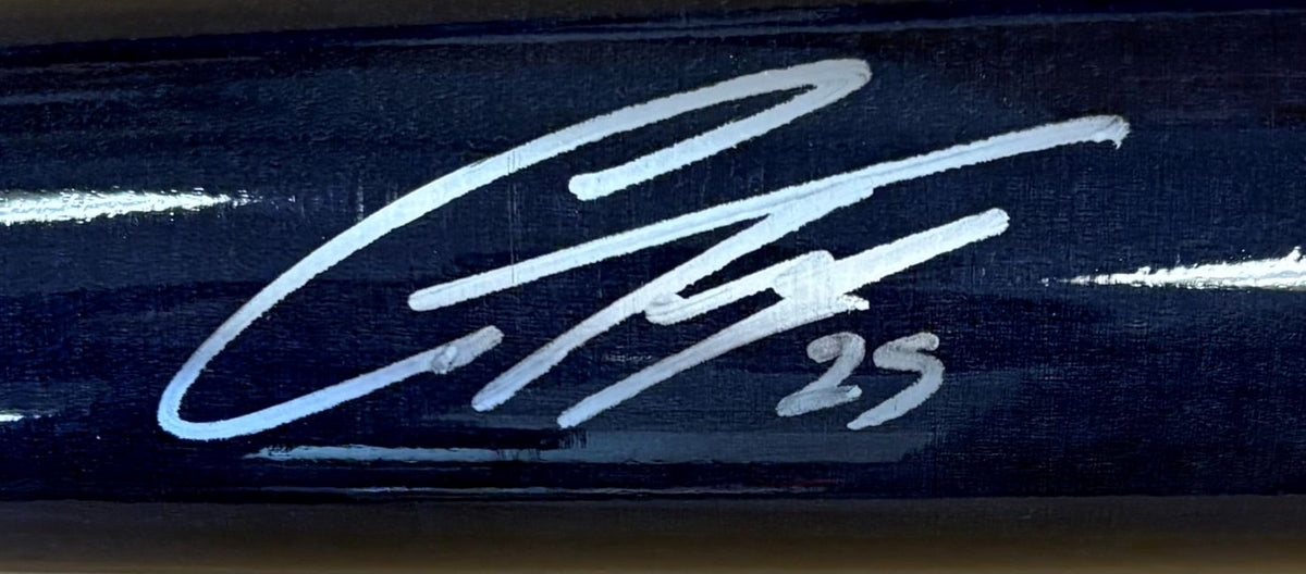Gleyber Torres Detroit Tigers Signed Navy/Gray Marucci GT25 Player Model Bat BAS