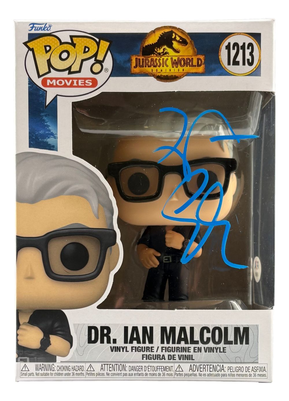 Jeff Goldblum Signed Jurassic World Funko Pop #1213 PSA/DNA Hologram