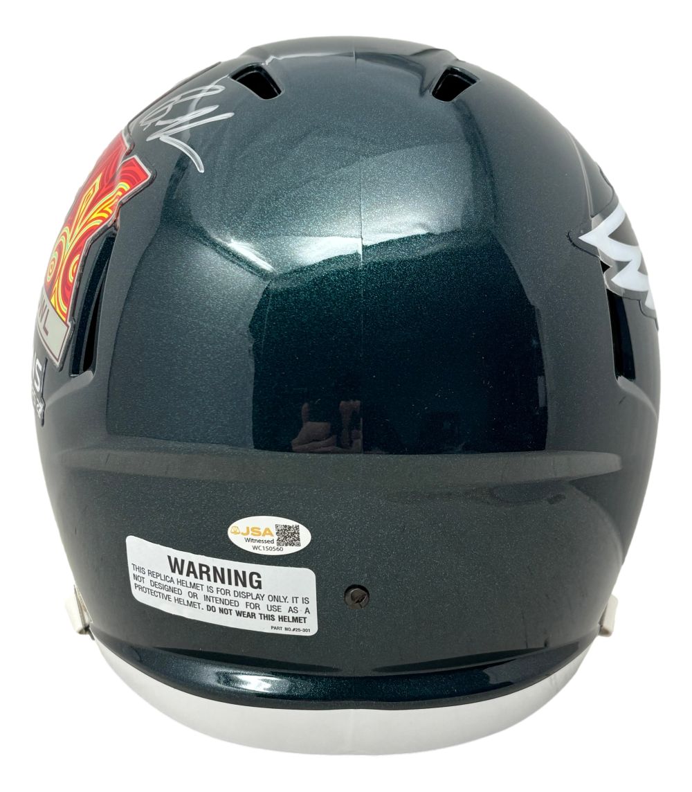 Brandon Graham Signed Eagles FS Super Bowl 59 LIX Replica Helmet JSA QR w/ Case