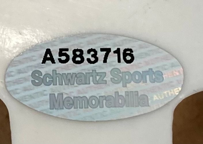 Grant Fuhr Edmonton Oilers Signed Replica Throwback Goalie Mask HOF 03 Schwartz