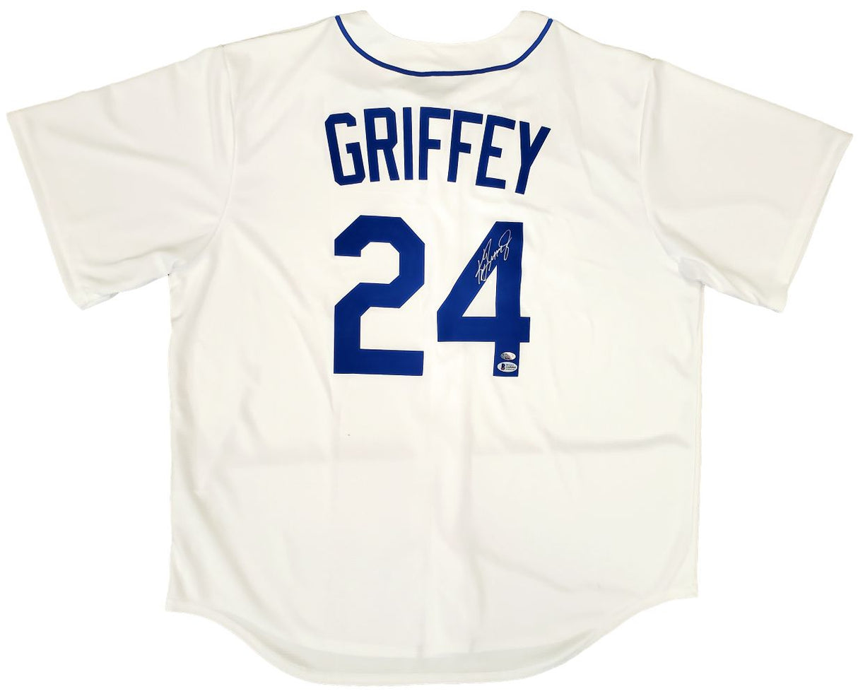 Ken Griffey Jr. Signed Seattle Mariners Nike Throwback Baseball Jersey BAS
